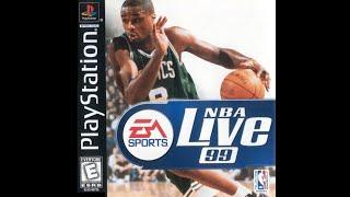 NBA Live 99 PlayStation - Charlotte Hornets vs. Indiana Pacers