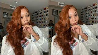 hair vlog *must have* dark copper side part frontal wig  precurled & plucked  ft. alipearl hair