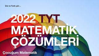 2022 TYT MATEMATİK SORULARI VE  ÇÖZÜMLERİ PDF AÇIKLAMADA