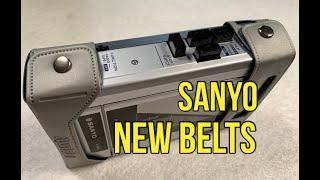 Personal Stereo Sanyo Radio Cassette. How To Replace Belts. M-G31A