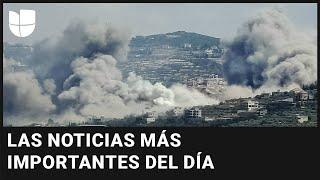 Cientos de muertos por bombardeos israelíes en Líbano las noticias más importantes en cinco minutos