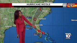 Hurricane Nicole nears landfall on Floridas east coast