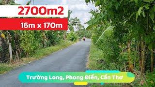 CẦN THƠ - 2700m2 ĐẤT ĐẸP GẦN CHỢ XÃ XÂY BIỆT THỰ VƯỜN ĐẸP 1.3TRM2 0966334433#bds