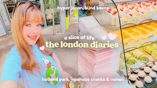 LONDON DIARIES  we visit hyper japan try delicious snacks explore holland park & open blind boxes