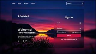 How To Create A Website With Login And Register  HTML & CSS & Javascript