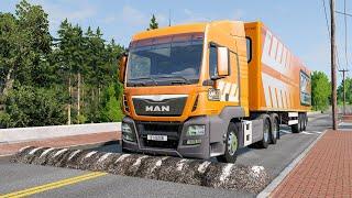 Trucks vs Speed Bumps – BeamNG.Drive Long Video SPECIAL