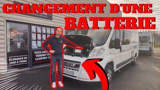 COMMENT CHANGER LA BATTERIE DUN FOURGON ? FIAT PEUGEOT CITROEN - Camping car - Van