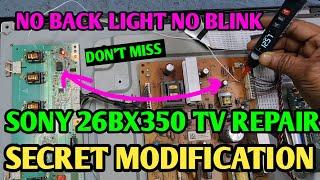 SONY 26BX350 TV NO BACKLIGHT NO BLINK  SONY TV 6 TIME BLINK  MODIFICATION AND PROTECTION PIN 