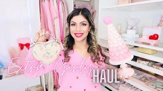 EXTRA GIRLY PINK VALENTINES HAUL TJMAXX  MARSHALLS  COACH  FABIOLAG