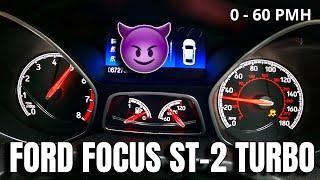 2015 Ford Focus ST-2 Turbo Acceleration * 0 - 60 MPH  20 - 70 MPH *