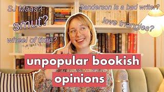 Brandon Sanderson is a bad writer? Smut is boring? Unpopular Bookish Opinions