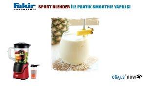 Fakir Sport Blender ile Pratik Ananaslı Smoothie Yapılışı