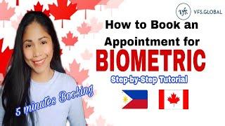 How to Book an Appointment for Biometric VFS global CANADA Step-by-Step Tutorial 2022#canada