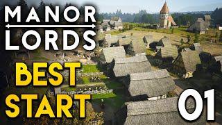 Manor Lords - BEST START Lets Play Episode 1