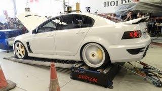 Supercharged HSV GTS dyno