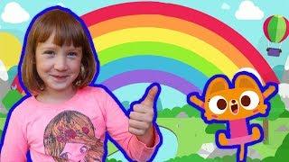 GAME PLAY SHOW of the Lingokids App  English Lesson Learn Rainbow Colors