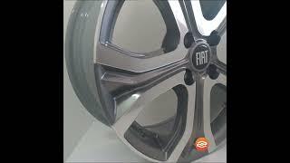 4 Rodas aro 16 BRW 1760 Fiat Pulse 4x98 Grafite Diamantada