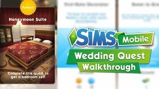 The Sims Mobile The Wedding Quest Walkthrough  Honeymoon Suite Overview