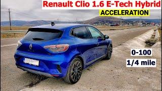 2024 Renault Clio E-Tech Hybrid acceleration 0-100 14 mile flexibility  1.6  GPS results