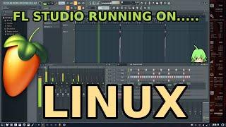 FL Studio 20.8 running on AV Linux MXE