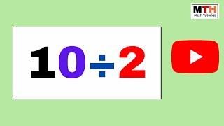 102 value  10÷2 10 divided by 2