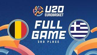 3RD PLACE GAME  Belgium v Greece  Full Basketball Game  FIBA U20 EuroBasket 2024