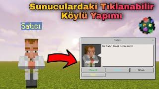 Sunucularda Bulunan Tıklanabilir Köylü Yapımı  - Minecraft BE