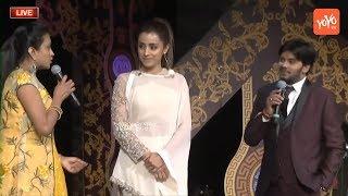 Actress Trisha Extreme Fun with Jabardasth Sudigali Sudheer & Anchor Suma Kanakala at ATC  YOYO TV