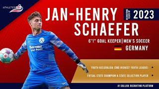 Mens Soccer  Goal Keeper   Jan-Henry Schaefer Germany  Recruit 2023