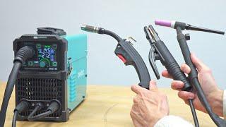 MIG Flux core TIG MMA Welding Machine - Bestarc MIG145 Unboxing & Test