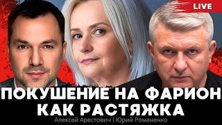 Покушение на Фарион как растяжка для Украины. Угрозы крайностей. Алексей Арестович Юрий Романенко