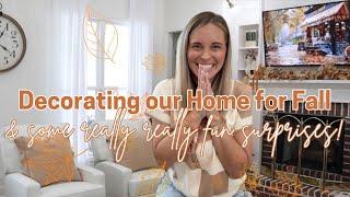 Decorating our home for fall & some REALLY FUN SURPRISES️