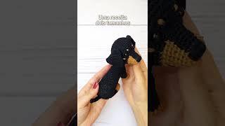 Dachshund cão Salsicha Amigurumi #amigurimi #amigurumipassoapasso #crochet