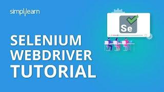 Selenium Tutorial For Beginners  Selenium WebDriver Tutorial  Selenium  Simplilearn