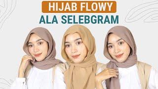 Tutorial Hijab Flowy Bergelombang ala Selebgram ll Seamless Hijab