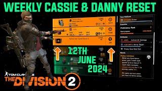 The Division 2 WEEKLY CASSIE MENDOZA & DANNY WEAVER RESET LEVEL 40 June 12th 2024