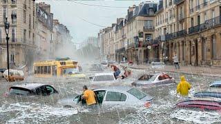 Europe Today France and Italy went underwater heavy flooding washed away cars and people