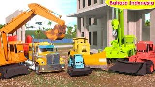 Belajar Tentang Konstruksi Bersama Wayne the Bulldozer & Jake the Skid Steer  A DAY AT WORK