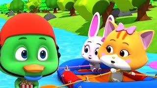 flod løb  Tegnefilm til børn  Sjov med dyr  Børneshow  sjovt for børn  Loco Nuts  River Run