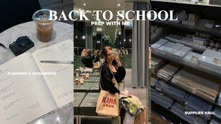 PREPARE FOR BACK TO SCHOOL supplies shopping & haul planner set up organization