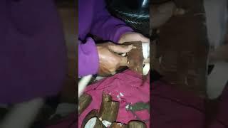 Mom  peeling Tapioca  Cassava #food #recipe #tapioca #cassava