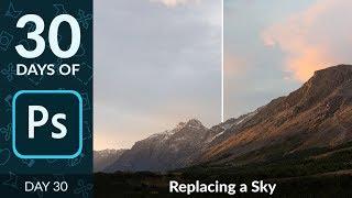 How to Swap a Sky in a Landscape in Photoshop  Day 30