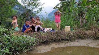 Dias anxious days making door frames growing crops and catching fish to raise with her children.