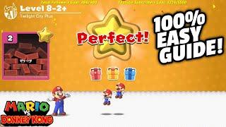 Mario Vs Donkey Kong Switch  Level 8-2+ Twilight City Plus Easy Guide
