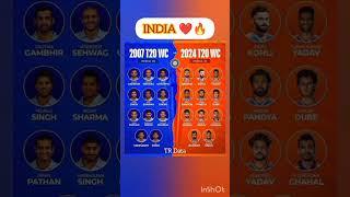 INDIA Playing XI T20 WC2007T20 WC 2024..#cricket#teamindia#t20worldcup #t20worldcup2024#indvspak