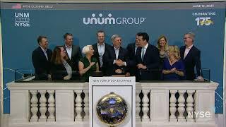 Unum Group NYSE UNM Rings The Closing Bell