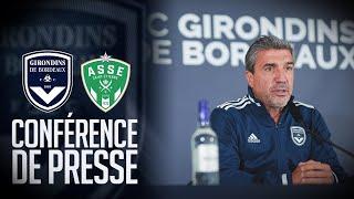 La conférence de presse avant Bordeaux vs Saint-Étienne