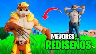 mejores REDISEÑOS de SKINS en FORTNITE