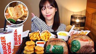 Burger Kings New Stacker 4 Whopper mealMukbang Eating Show