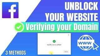 How to Verify Your Domain on Facebook - Tutorial 2020